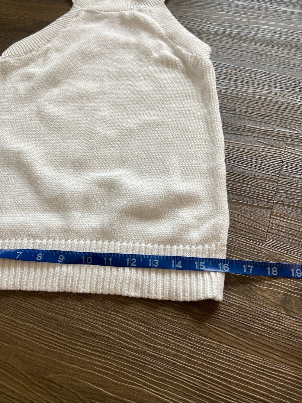 LOFT White Ribbed Halter Tank Top - Picture 4 of 7